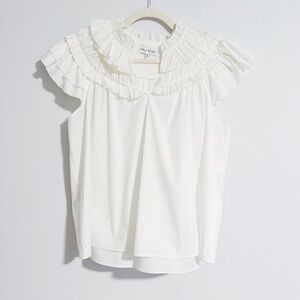 Willa Story - White Ruffle Top